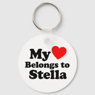 Porte-clés Mon coeur appartient à Stella