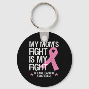 Porte-clés Mon combat de mamans est ma lutte contre le cancer