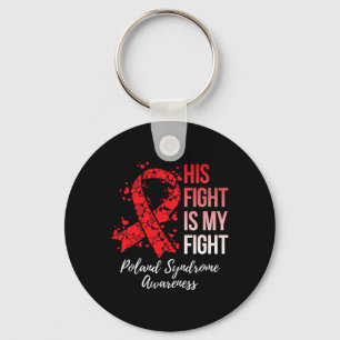 Porte-clés Mon combat est mon combat Syndrome de Poland Sensi