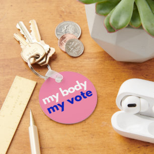 Porte-clés Mon corps Mon vote Roevember