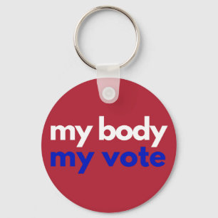 Porte-clés Mon corps Mon vote Roevember