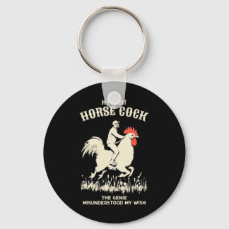 Porte-clés Mon Géant Cheval Poulet Coq Humour Adulte Drôle 