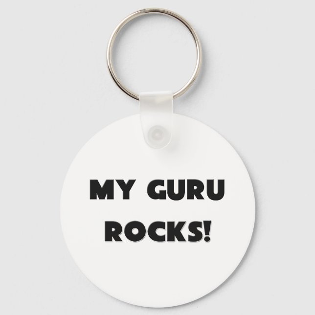 Porte-clés MON Guru ROCKS ! (Recto)