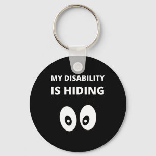 Porte-clés Mon handicap cache la sensibilisation aux incapaci