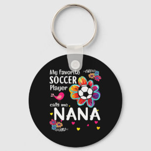 Porte-clés Mon Joueur De Football Favori M'appelle Nana Socce