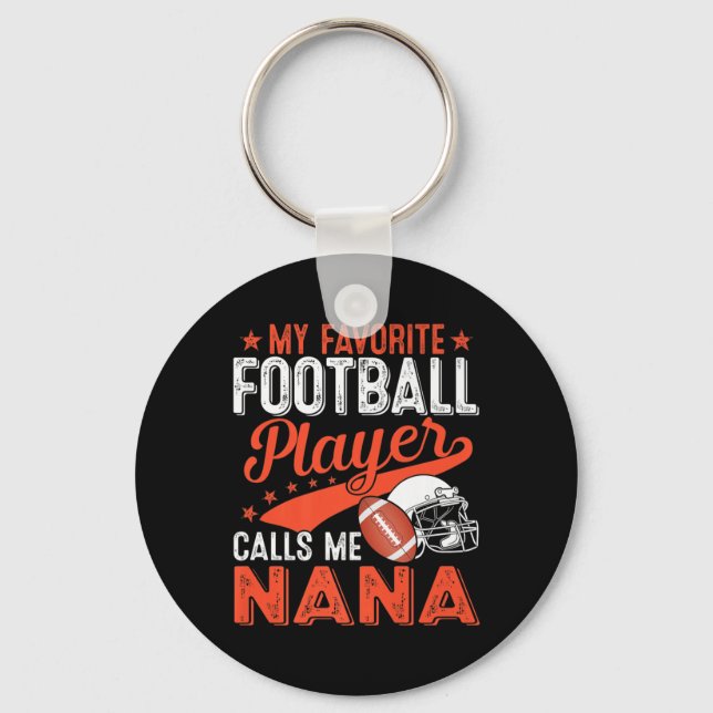 Porte-clés Mon Joueur De Football Préféré M'Appelle Football  (Recto)