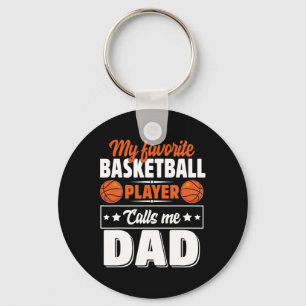 Porte-clés Mon Joueur favori Bysketbyll M'appelle Papa Père