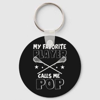 Porte-clés Mon Joueur Favori M'Appelle Pop Grandpa Lacrosse L