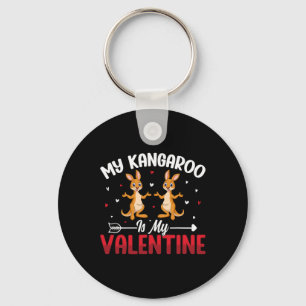 Porte-clés Mon kangourou est ma Saint-Valentin - Amoureux des