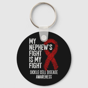 Porte-clés Mon Nephew's Fight Is My Fight Sickle Cell Disease