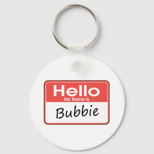 Porte-clés Mon nom est Bubbie