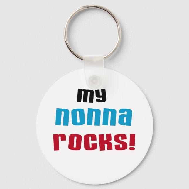 Porte-clés Mon Nonna bascule le T-shirts et les cadeaux (Recto)