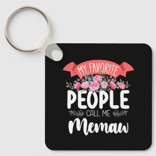 Porte-clés Mon peuple favori m'appelle Memaw Mother's Day