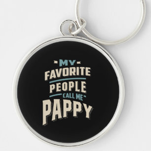 Porte-clés Mon Peuple Préféré M'Appelle Pappy - Père Grand-Pè