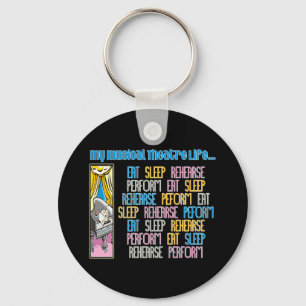 Porte-clés Mon porte - clé de la vie de théâtre musical
