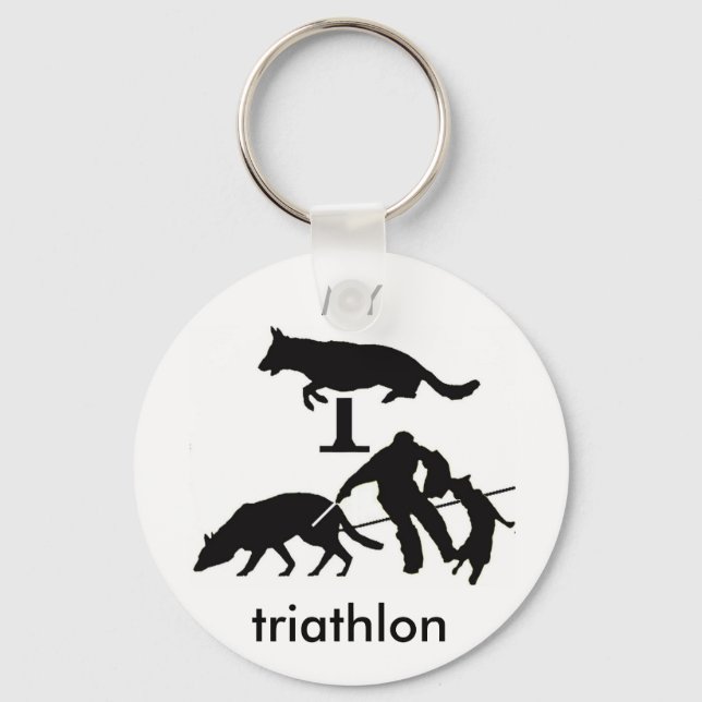 Porte-clés Mon triathlon (Recto)