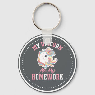 Porte-clés Mon Unicorne A Mangé Mes Devoirs