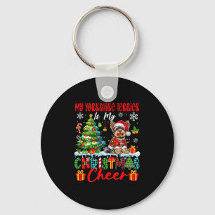 Porte-clés Mon Yorkshire Terrier est ma joie de Noël Funny Sa