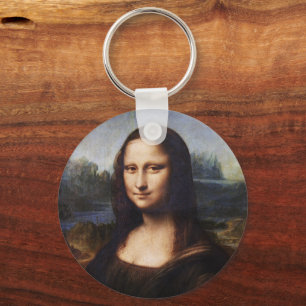 Porte-clés Mona Lisa & Leonardo da Vinci / Italie vintage