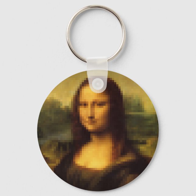 Porte-clés Mona Lisa Pixellée (Recto)