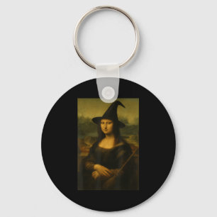 Porte-clés Mona Lisa sorcière Halloween