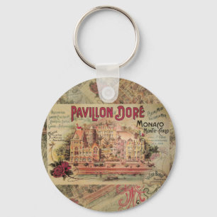 Porte-clés Monaco Fancy Vintage French Riviera France