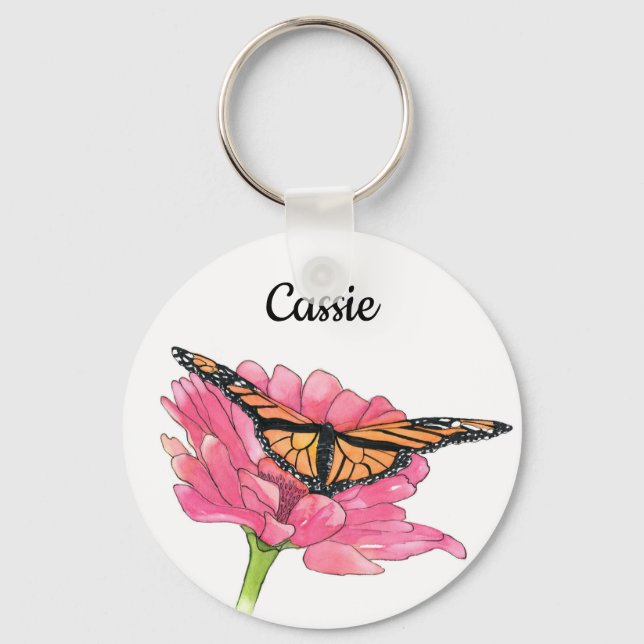 Porte-clés Monarch et Zinnia Porte - clé (Recto)