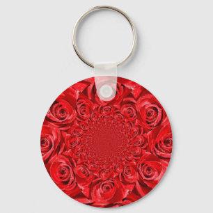 Porte-clés Monde de couleur rose : Imaginaire floral
