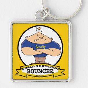 PORTE-CLÉS MONDE LE PLUS GRAND BOUNCER HOMME CARTOON