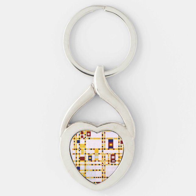 Porte-clés Mondrian - Broadway Boogie Woogie (Devant)