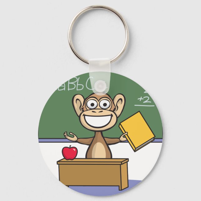 Porte-clés Moneky Teacher (Recto)