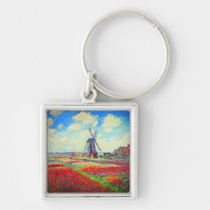 Porte-clés Monet Tulips Windmill