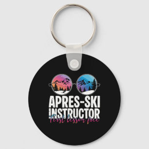 Porte-clés Moniteur Apres Ski Première Leçon Drôle Ski Ski
