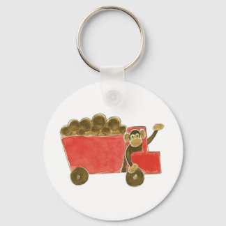 Porte-clés Monkey de camion de vidange
