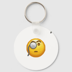 Porte-clés monocle émoji