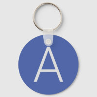 Monogram Blue Modern Ajouter Votre Nom Initial