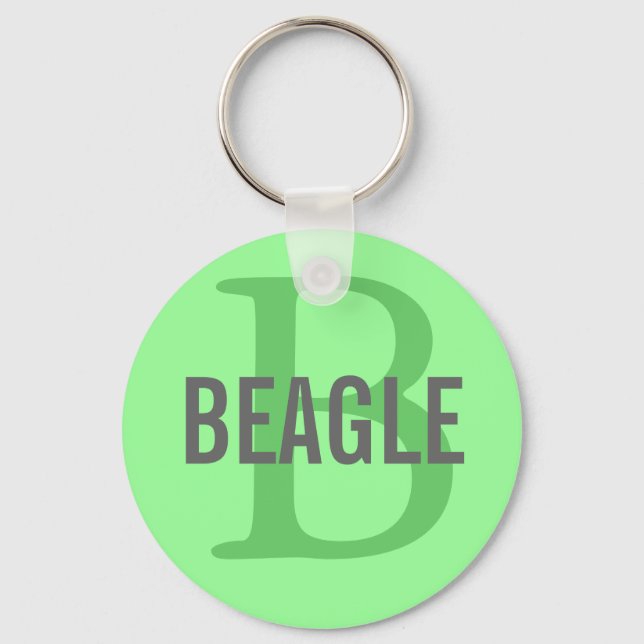 Porte-clés Monogramme beagle (Recto)