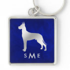 Monogramme Bleu Argent Grande Danse