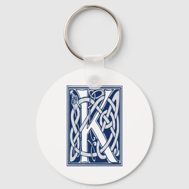 Porte-clés Monogramme Celtique K (Recto)
