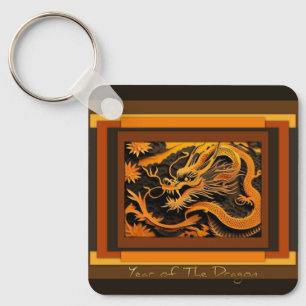 Porte-clés Monogramme chinois du Nouvel An SqK01