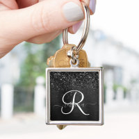 Monogramme d'étincelle à Parties scintillant noire