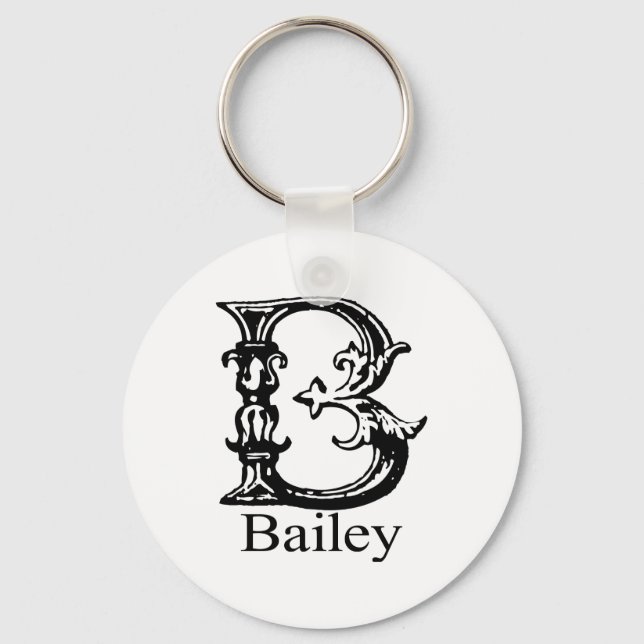 Porte-clés Monogramme fantaisie : Bailey (Recto)