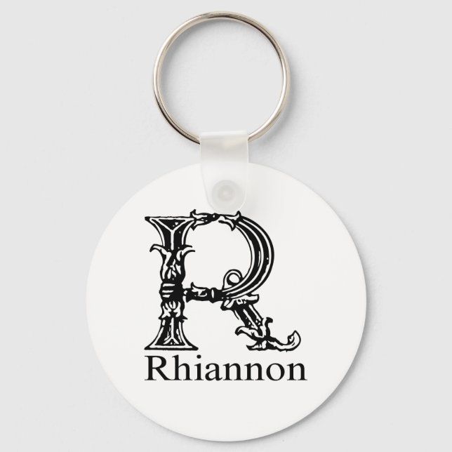 Porte-clés Monogramme fantaisie : Rhiannon (Recto)