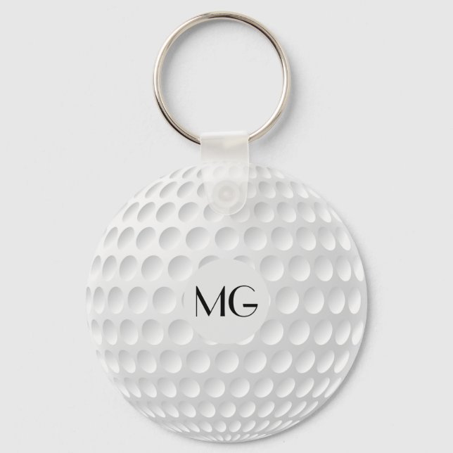 Porte-clés Monogramme Golf Ball Round (Recto)