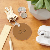 Monogramme noir minimaliste brun
