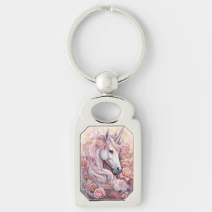 Porte-clés Monogramme personnalisé belle licorne