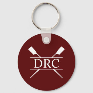 Porte-clés Monogramme personnalisé du club d'aviron