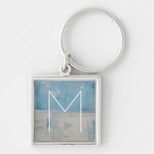 Porte-clés Monogramme Silver Aura