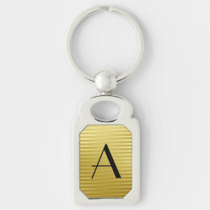 Porte-clés Monogrammes Art Déco Gold Satin