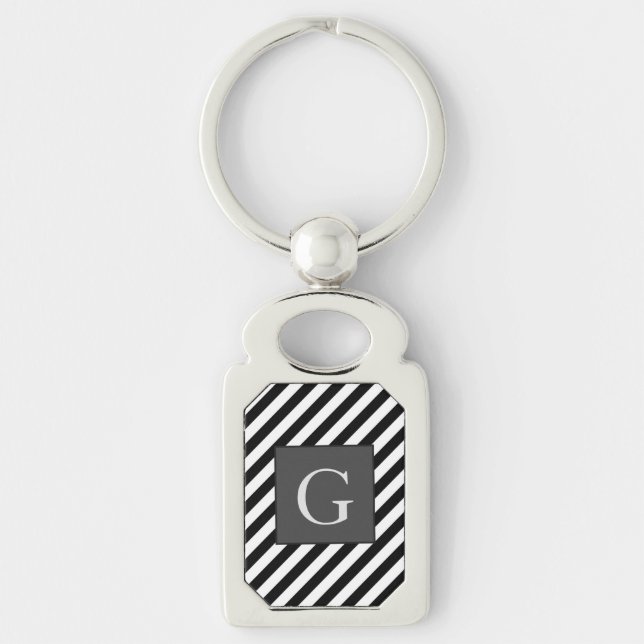 Porte-clés Monogrammes Groomsmen Meilleur Homme Père Groom St (Devant)